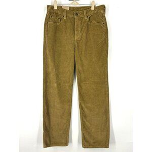 NWT Levi’s Low Pro Mid-Rise Olive Corduroy Jeans Green 29X30